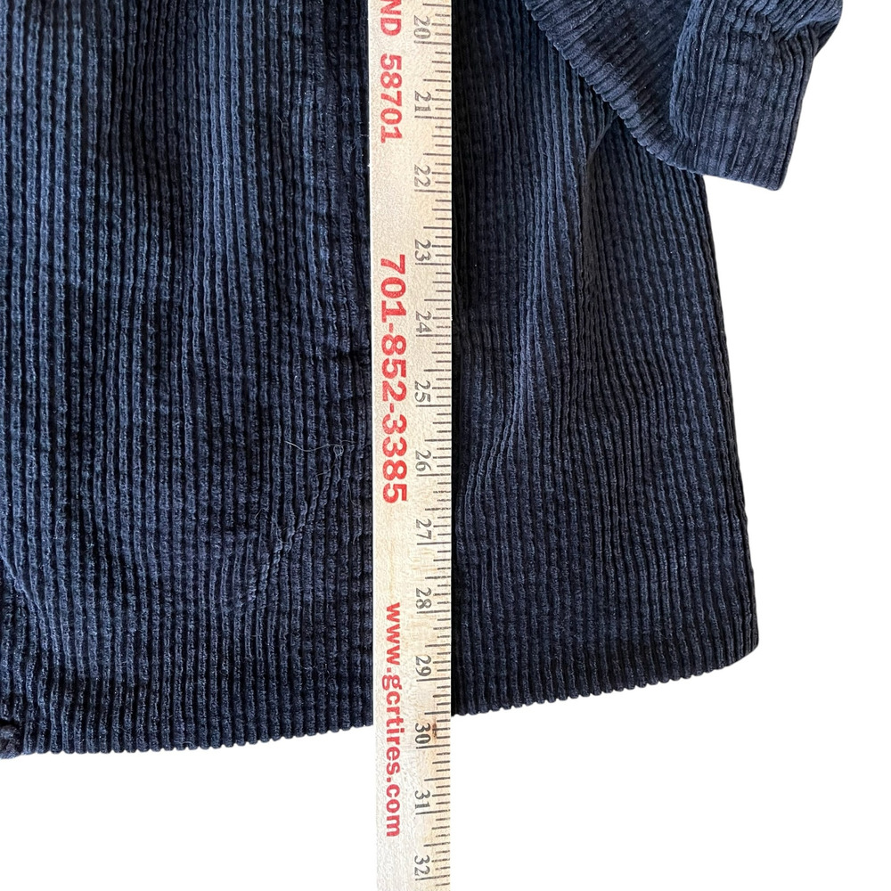 J. Jill Heritage Tumbled Cord Jacket Women's Size XL Black Washed 100% Cotton - Picture 7 of 10